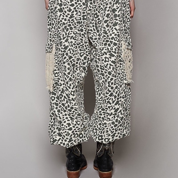 New POL Clothing Distressed Joggers Womens Sweatpants Oversized Denim Pants Love - Picture 4 of 8